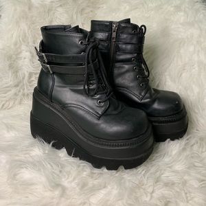 Demonia Technopagan Platform Boots